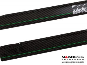 FIAT 500 Door Sills - Carbon Fiber - 500 ABARTH Assetto Corse Graphic